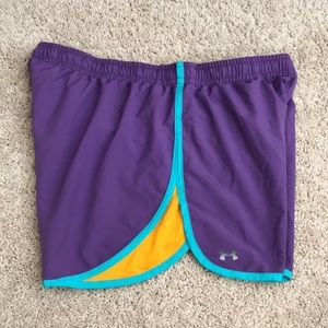 Under Armour Semifitted Running Shorts Purple